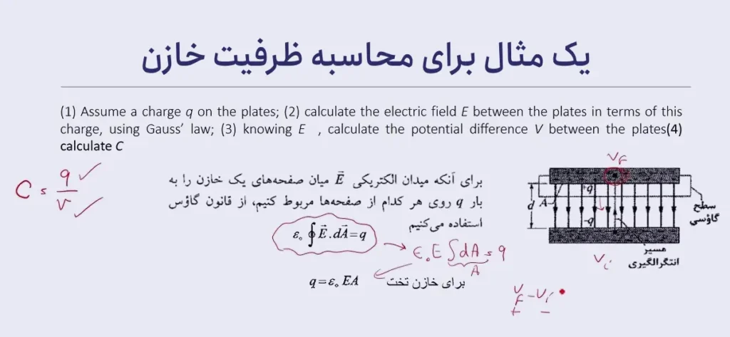 نحوه محاسبه ظرفیت خازن