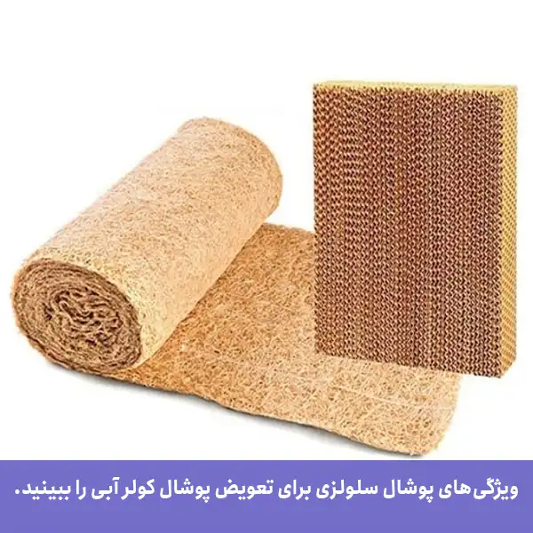 ویژگیهای پوشال سلولزی در زمان تعویض پوشال کولر آبی را ببینید.