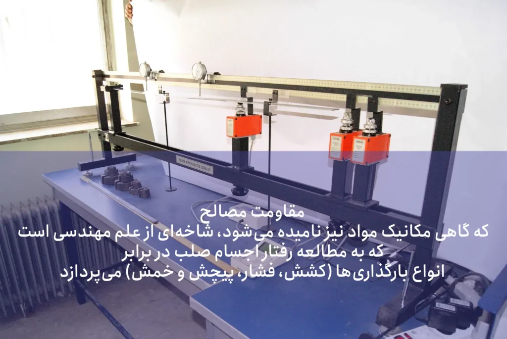 اصول کار آزمایشگاه مقاومت مصالح ویژه مهندسین