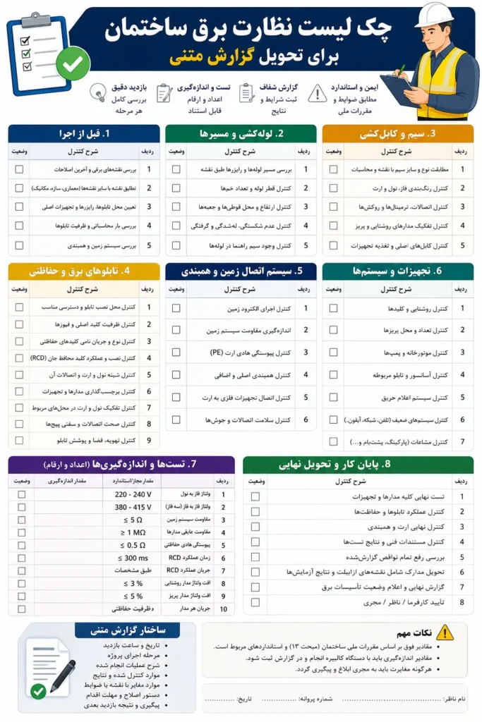 گزارش نویسی برق