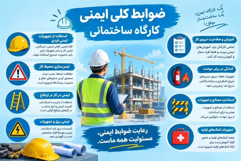 آییننامه ها و ضوابط بکارگیری مسئول ایمنی در کارگاههای ساختمانی