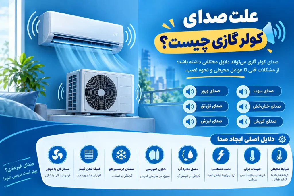 علت صدای کولر گازی
