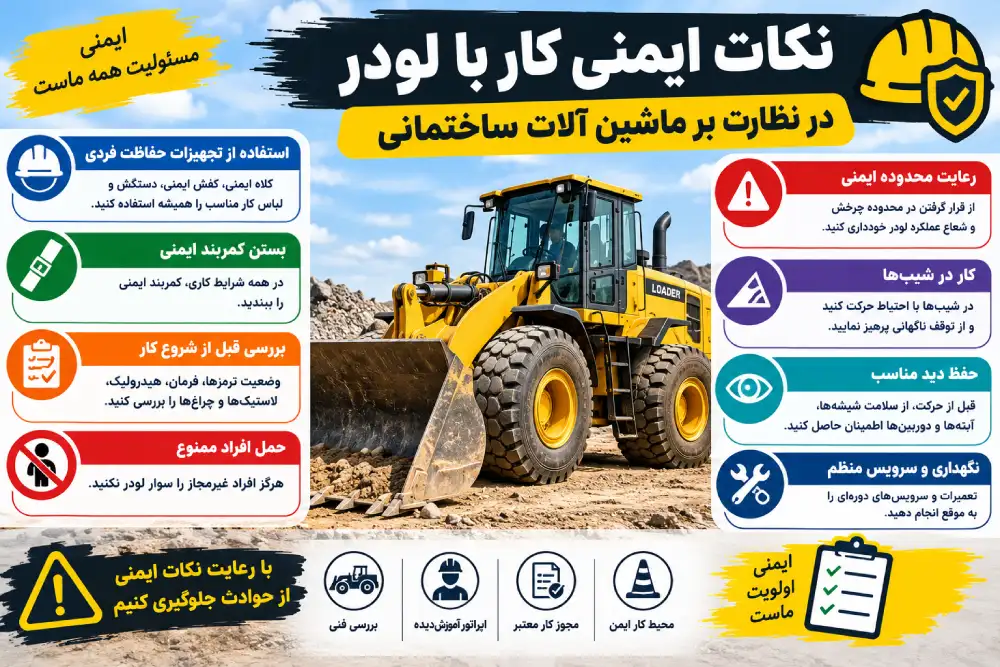 نظارت چک ایست لودر ماشین الات نظارت