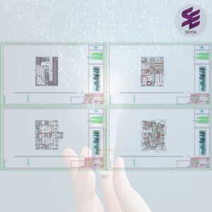 روشنایی ساختمان اداری – تجاری 13 طبقه