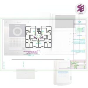 سیستم آیفون ساختمان مسکونی 6 طبقه
