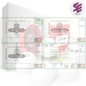 سیستم اعلان حریق بیمارستان 6 طبقه پیشرفته