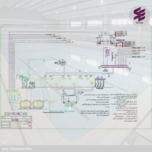 نقشه اتوکد تاسیسات مکانیکی جکوزی برج فرمانیه