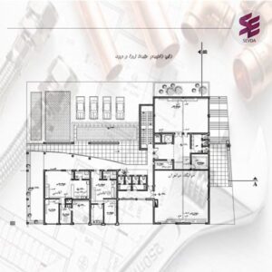 نقشه اتوکد تاسیسات مکانیکی ساختمان هلال احمر