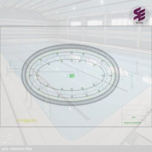 نقشه اتوکد تاسیسات مکانیکی کاسه استخر