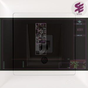 نقشه سیستم تلفن ساختمان مسکونی 8 طبقه تیپ 2