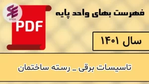 فهرست بها برق 1401