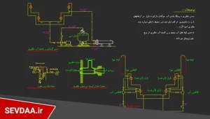 نقشه اتوکد تاسیسات مکانیکی ساختمان مسکونی 5 طبقه استخردار