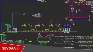 نقشه تاسیسات مکانیکی جکوزی تیپ 1