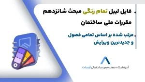 لیبل رایگان مبحث شانزدهم مقررات ملی